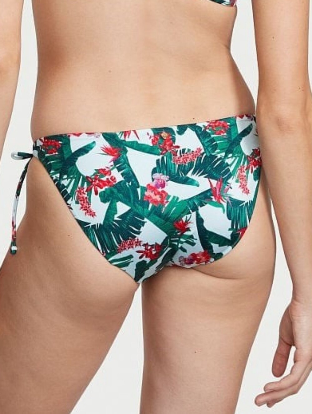 Victoria's Secret Swim Bottoms Blue Palm Print XS NWT - Picture 3 of 8